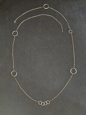 Charlene K Long Gold💛 Necklace With Stationary Open Circles⭕️ - NWOT